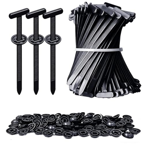 100PCS Nylon Cable Tie Buckle, Rivet Fasteners for Car Auto Repair
