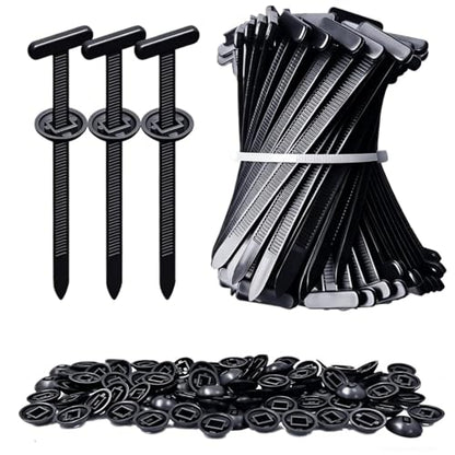 100PCS Nylon Cable Tie Buckle, Rivet Fasteners for Car Auto Repair