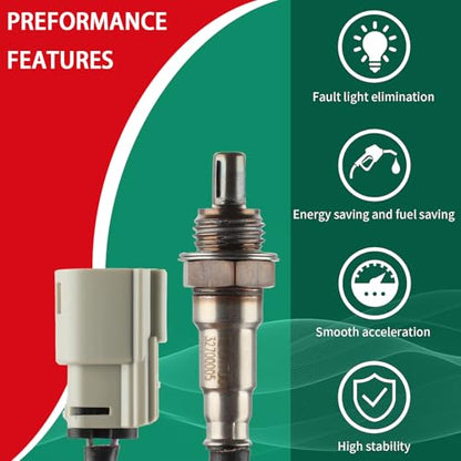O2 Oxygen Sensor Heated Air Fuel Ratio Compatible with Harley Davidson V-Rod FLD Switchback Fat Boy Street Bob Dyna Wide Glide Replace# 32700005 - size: 32700005
