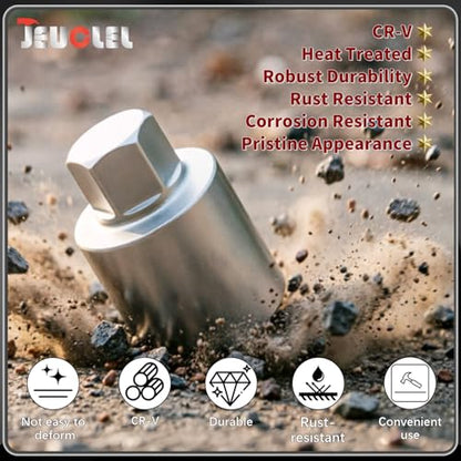 17PCS Wheel Locking Nut Key Kit Compatible with Land Rover