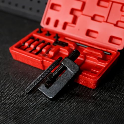 ABN Chain Breaker Tool Kit with Storage Case - 13 Piece Rivet and Roller Chain Link Removal Tool for 35 to 630 Motorcycle, Bike, ATV Chains