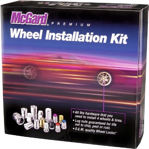 McGard 65554BK Black SplineDrive Wheel Installation Kit (M12 x 1.25 Thread Size) - for 5 Lug Wheels - color: Black