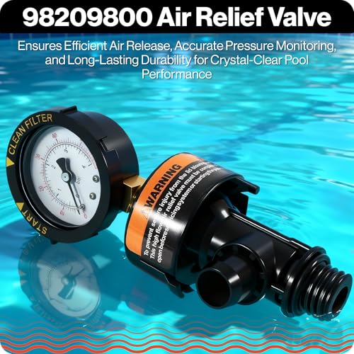 Swimables 98209800 Air Relief Valve Compatible with Pentair Pool Filter | Compatible with Pentair Pool Products FNS, Clean and Clear, Quad DE and 2000/4000 Series Filters - style: Air Relief Valve