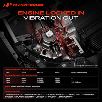 A-Premium Engine Motor and Transmission Mount Kit, with Torque Strut Mount