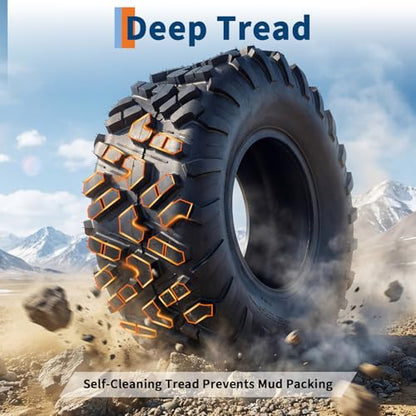27x12x12 ATV UTV Tires, 27 12 12 All-Terrain Tires,A102, 27x12-12 UTV ATV Tire for Off-Road, Mud, Dirt, Sand, Street Trail, 6PR Tubeless,2 Pack - size: 27X12-12, style: Pattern D