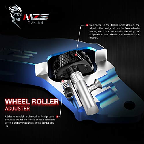 MZS Blue Brake Clutch Levers for Rebel 300 500 CBR500R CB500F Shadow VT1300 - color: Blue, size: CBR500R/Rebel 300/Rebel 500/Fury/Shadow750/VTX1300