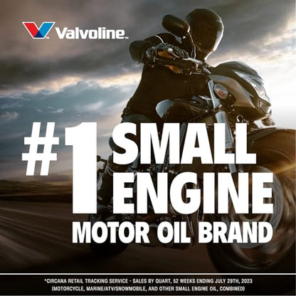 Valvoline 4-Stroke Motorcycle Full Synthetic 10W-40 Motor Oil 1 Quart - size: 1 QT, style: Full Synthetic