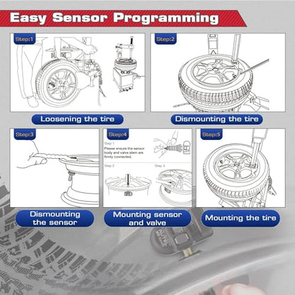 Autel TPMS MX Sensor 315/433MHz 2-in-1 Universal Tire Sensor 2PCS