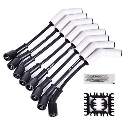 Spark Plug Wire Set 9070C Extreme 9000 Ceramic Boot Compatible with LS Terminals LS3 LS4 LS7