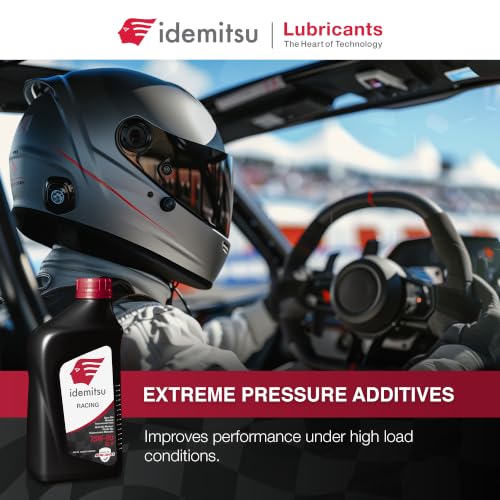 Idemitsu Full Synthetic Racing 75W-90 Gear Oil – 1 Qt, Case of 12 - size: 1 Quart, Case of 12