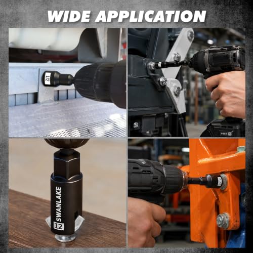 22-Piece Magnetic Nut Driver Set, Metric & SAE (5-13mm & 3/16"-1/2"), 1/4" Hex Shank Impact Bit Set, Wing Nut Driver Bits, Magnetic Aluminum Storage Rail - color: Nut Driver Set With Rail Green