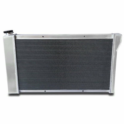 3 Row Aluminum Radiator for 1967-1972 Chevy C10 C20 C30 K10 K20 K30 GMC Jimmy Pickup Truck Blazer Suburban C/K Series L6 V6 V8 28.25 Inch Wide Core 1967 1968 1969 1970 1971 1972 Replacement