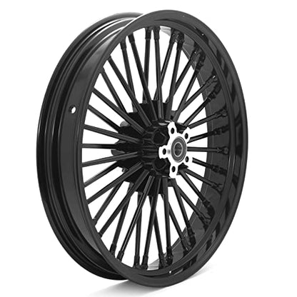 TOFR 21x3.5 18x5.5 Front Rear Wheels Gloss Black For Harley Dyna 2008-2017 - color: 21x3.5 18x5.5 Black, size: Dyna 2008-2017