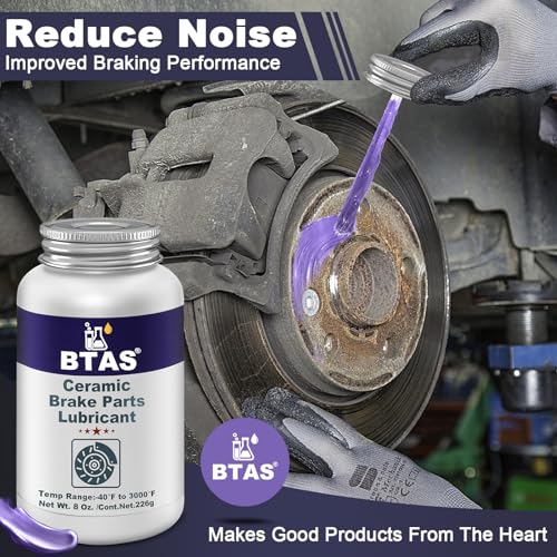 BTAS Silicone Brake Parts Lubricant, Pad, Caliper Slide Pin Lube Grease 8oz - size: 8 oz