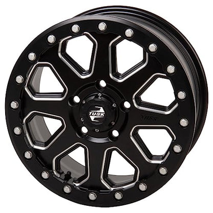 5/114.3 (5/4.5) Tusk Uinta Beadlock Wheel 15x7 6.0 + 1.0 Milled/Black For Polaris RZR Pro R Ultimate Launch Edition 2022