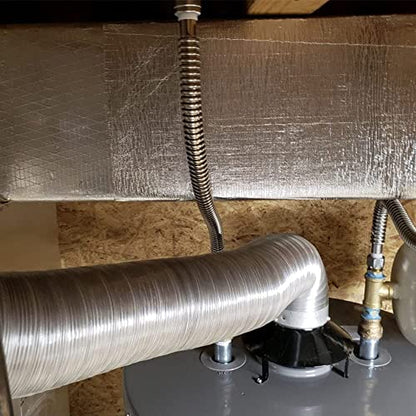 12'' X 48''Aluminized Heat Shield Mat Thermal Barrier Adhesive Backed Heat Blanket, Fiberglass Insulation Reflective Material High Temp Protection - size: 12 x 48 Inch
