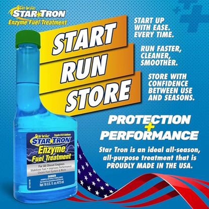 STAR TRON Enzyme Fuel Treatment - Diesel - style: 1 Oz 12 Pack Treats 300 Gallons