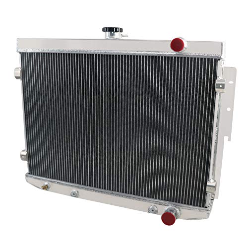 62MM 4 Row Core All Aluminum Radiator compatible with 1973-1978 Dodge Charger Chrysler Mopar V8 Big Block