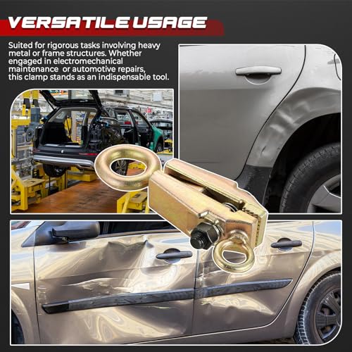NATGAI 5 Ton 2-Way Auto Body Clamp, Self-Tightening Frame Pull Clamp Grips