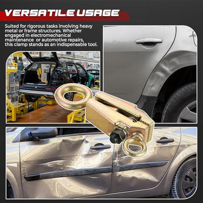 NATGAI 5 Ton 2-Way Auto Body Clamp, Self-Tightening Frame Pull Clamp Grips