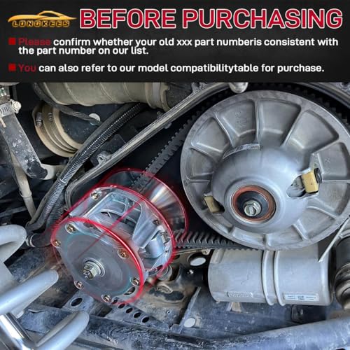 Primary & Secondary Drive Clutch Kit with Puller Tool FIT 2016-2022 Polaris RZR XP 1000 S 1000 General 1000 XP 1000, EBS One-Way Bearing, Replaces 1323298 1323403 1323241 1323068