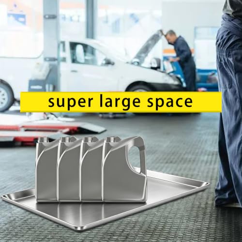 2Pack Stainless Steel Extra Large Oil Drip Pan, 35.4×24×1.6Inches - size: 2Pack Stainless Steel