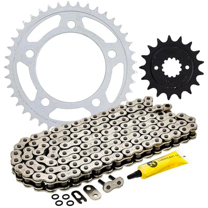 NICHE Drive Sprocket Chain Combo for Honda VT750C VT750CD VT750C2 Front 17 Rear 41 Tooth 525V O-Ring 122 Links - size: O-Ring Chain