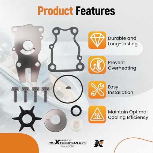 maXpeedingrods 63D-W0078-01-00 Water Pump Impeller Kit for Yamaha - size: For 40 50 60HP 1995-2022