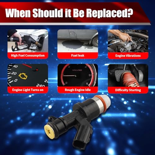 Set of 4 Fuel Injectors FJ1046 16450-R40-Y01 Replacement - size: FJ1046