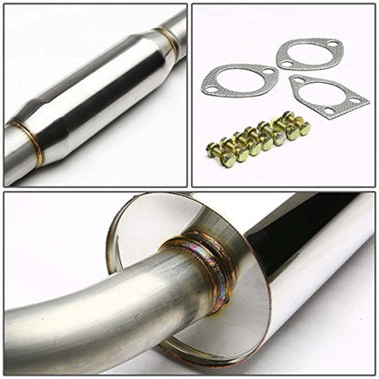 Auto Dynasty 4" Rolled Catback Exhaust System For 00-05 Mitsubishi Eclipse - color: Rolled Tip