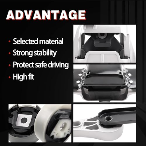 Engine Motor and Transmission Mount Kit Compatible with Q3 2015-2018 2.0L L4 &Volkswagen Tiguan 2009-2017 2.0L L4 & Tiguan Limited 2018 2.0L L4 Turbocharged OE:A6966 9920 9816 A6960HY 9705