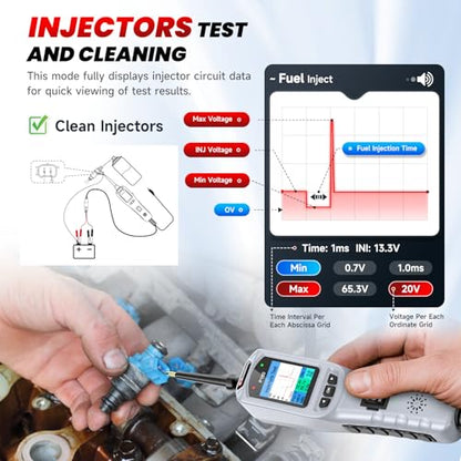 2026 BOSSCOMM P180 Power Circuit Probe Tool, 9-30V Automotive Circuit Tester, AC/DC Voltage/Diode/Resistance/Trailer Light Test, Battery Test, Wire Tracer,40FT Cable