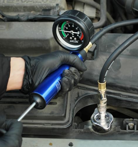 Radiator Coolant Pressure Tester Kit Auto Vacuum Refill with 31PCS Adapters