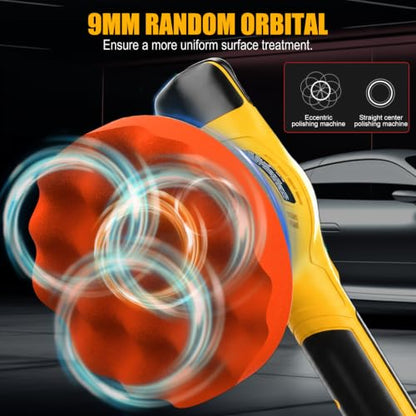 20V Brushless 6-Inch Random Orbital Cordless Buffer Polisher Kit