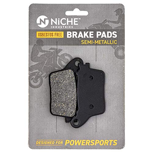 NICHE Front Rear Brake Pad Set for Suzuki 69100-47820 Semi-Metallic - size: Semi-Metallic