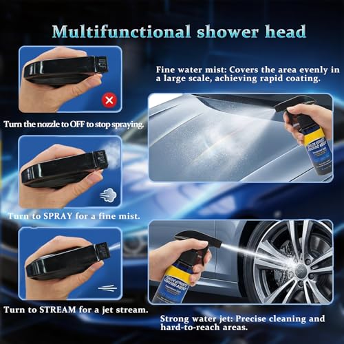 Quick Effect Coating Agent for Car, Quick Effect Coating Agent,Waterless Wash & Polish,Car Coating Spray for Shine & Protection,Quick Acting Paint Protection and Glass Cleaner(1Pack:120ml+Brush+Towel) - color: 1 Pack: Quick Effect Coating Agent