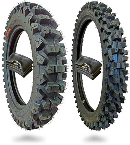 110/100-18 and 80/100-21 Motocross Dirt Bike Tires with Inner Tubes