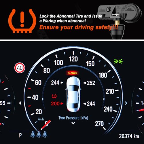 TPMS Sensor 433MHz Tire Pressure Sensors Fit for Chrysler Jeep Ram 4 PCS - size: 56029398AA