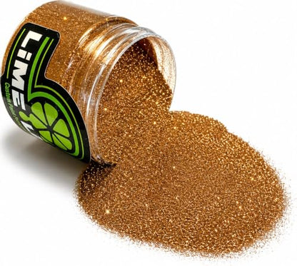 LiME LiNE Sprayable Metal Flake Paint Additive: Solvent Resistant Glitter for Automotive Custom Painting (Copper.) - color: Copper.