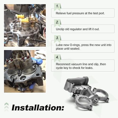 Fuel Injection Pressure Regulator Set Compatible with 1993-1996 Chevy Blazer Express 2500 C1500 C2500 C3500 K1500 K2500 K3500 Suburban Tahoe Yukon C1500 C2500 C3500 Safari Replace 19143609 17112907