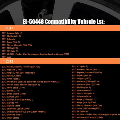 TPMS Relearn Tool for GM Tire Sensor, EL-50448 Auto Tire Pressure Monitor Sensor Activation Reset Tool, OEC T5 System Programming Training for Most GM Series Vehicles, Car Accessories