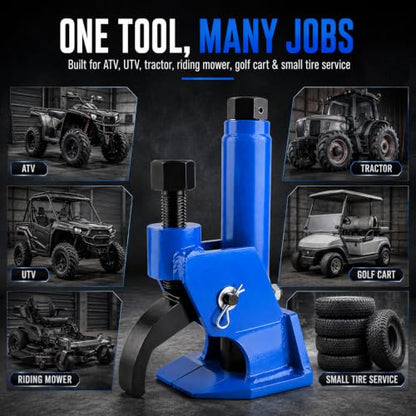 Tire Bead Breaker Tool for Small Tires, ATV, UTV & Riding Mower Use - color: blue