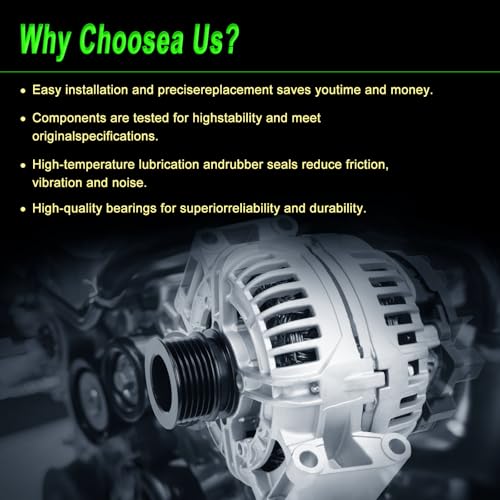 Alternator 150A Fit Mercedes Benz 09-12 C300 3.0L 10-12 GLK350 3.5L - size: 2010-2012 GLK350 3.5L V6