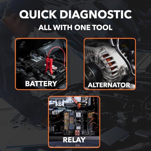 Automotive Relay Tester, Car Battery & Alternator Test Kit 12V