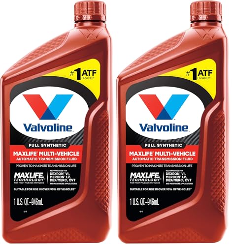 Valvoline ATF, Automatic Transmission Fluid, 1 QT Pack of 2 | MaxLife | Multi-Vehicle | Full Synthetic - size: 1 QT, Case of 2