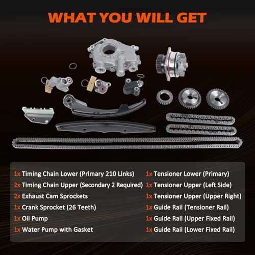 Timing Chain Kit 4.0L Fit for 05-10 Frontier Xterra Pathfinder VQ40DE - color: For 2005-2010 Frontier Pathfinder Xterra
