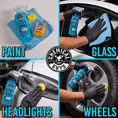 Chemical Guys, OG Clay Bar & Luber Synthetic Lube Kit, Medium Duty, 2-Piece - style: OG Light/ Medium Clay Bar Kit