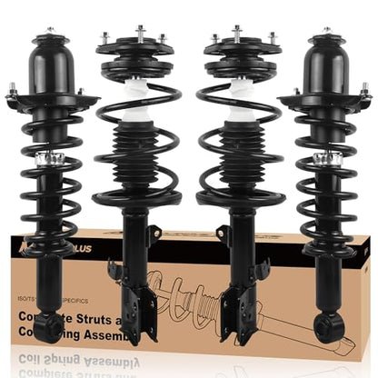 MOSTPLUS Complete Struts Shock Assembly W/Coil Spring Compatible for 2009-2013 Toyota Corolla 1.8L 472598 472597 172599R 172599L Front+Rear 4PCS - size: Front and Rear Struts(Set of 4), style: 2009-2013 Corolla