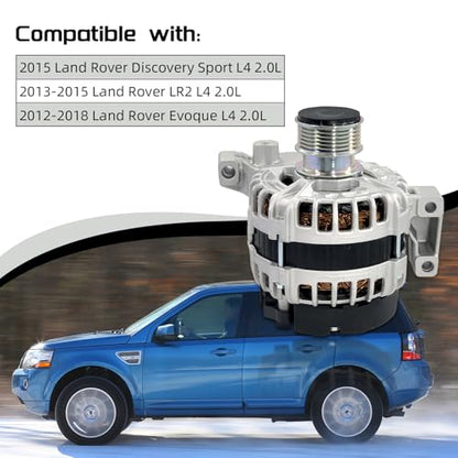 LR028121 Alternator 12V 180A Compatible With Land Rover 2013-2015 LR2 - size: L-and R-over Discovery/LR2/Evoque