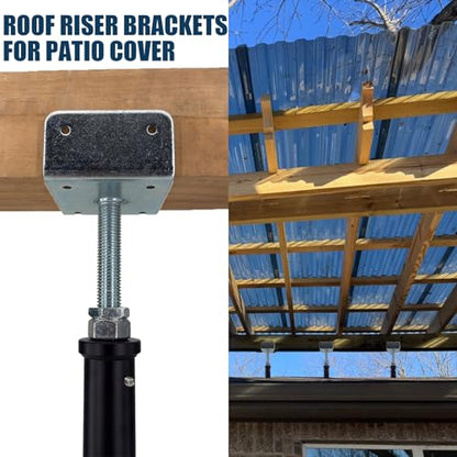 4 Pack U-Shaped Floor Jack - Adjustable Steel Beam Support for 4x2, 4x4, 4x6 Joists Heavy Duty Screw Jack with U-Head Telepost & House Jack.9-13 Inch Adjustment Range. - size: 9-13